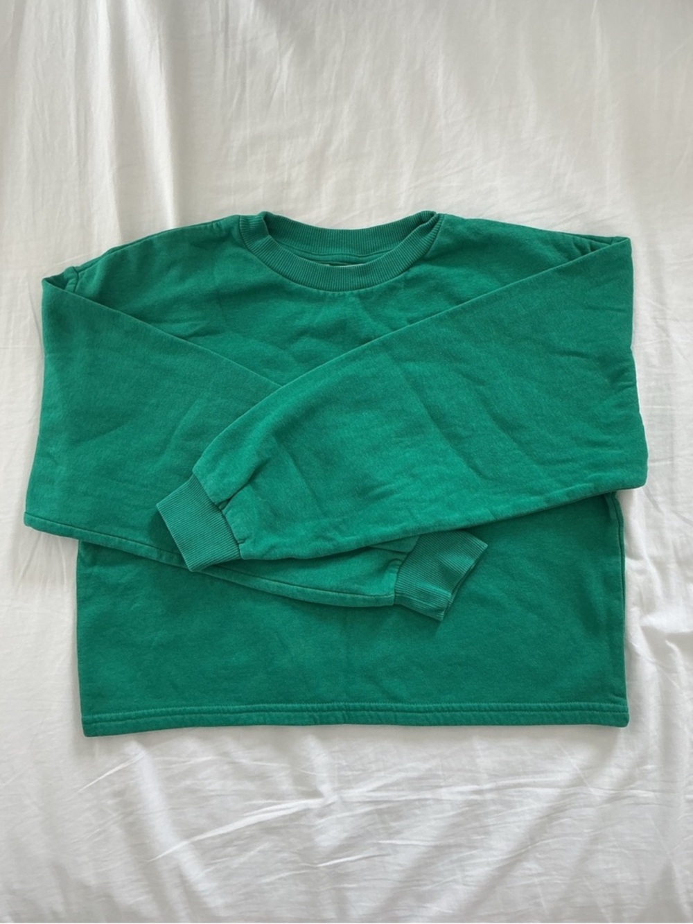 H&M Kids 6Green Cropped Top Style Sweatshirt Size 12